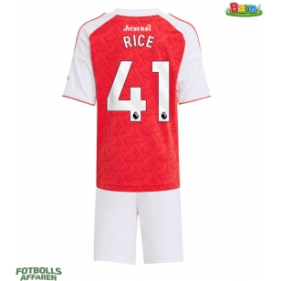 Arsenal Declan Rice #41 Hemmaställ Barn 2025-26 Kortärmad (+ Korta byxor)